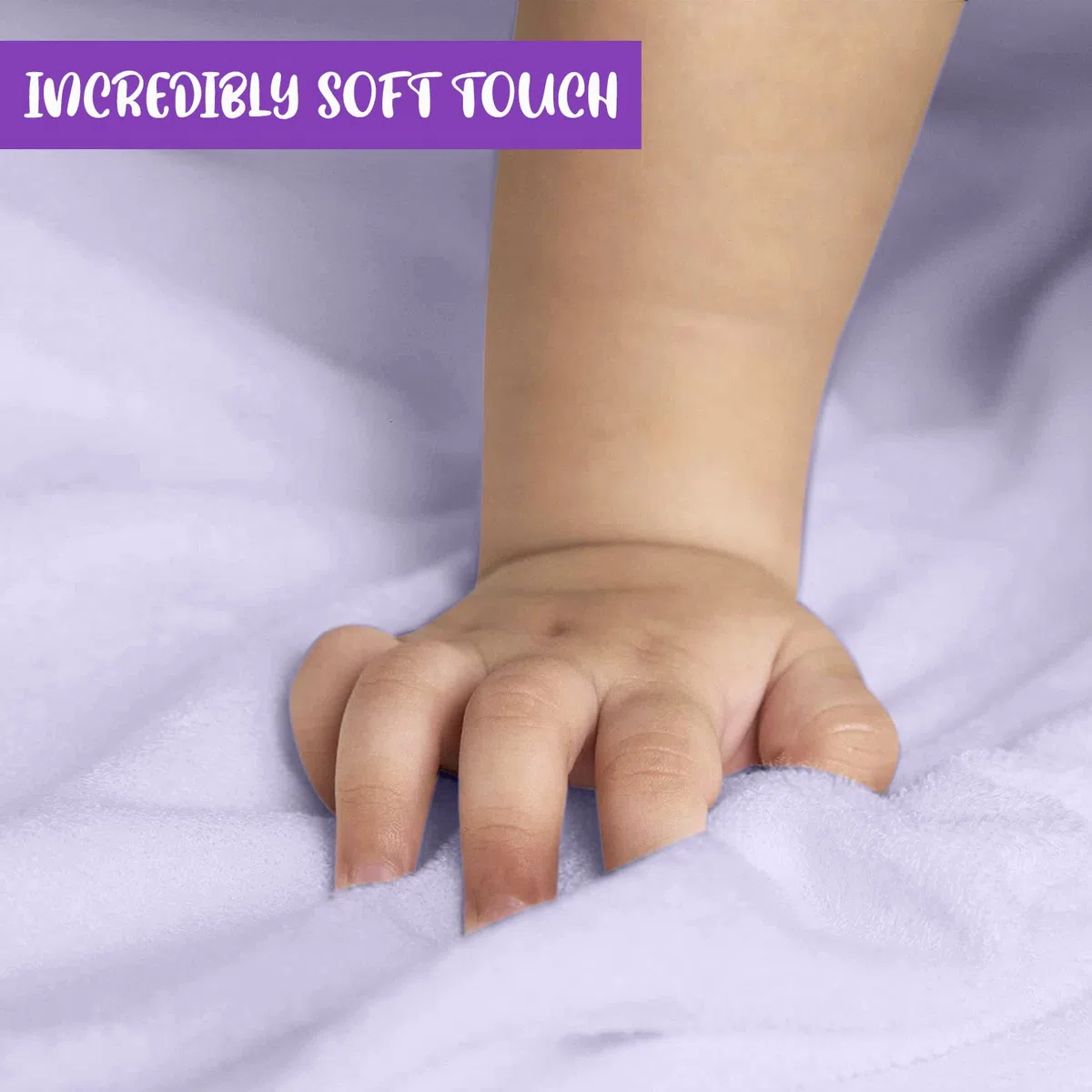Set of 2 Bamboo Viscose Hooded Baby Towels – Purple and Pink – Luxurious, Large and Super Absorbent – 30 x 30 Inch – Soft and Suitable for Infants, Toddlers and Kids – 400 GSM