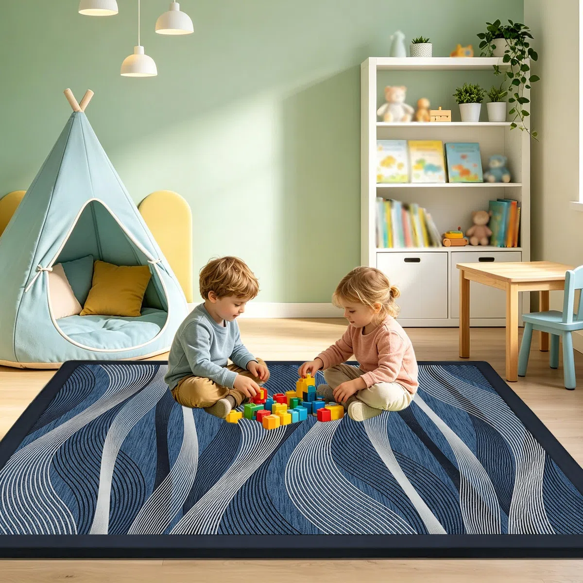 Dywan dla noworodka 2 cm maty do zabawy dla dzieci 60 x 150 cm | Zmywalny, antypoślizgowy, miękki tatami do jogi, ćwiczenia na raczkowanie, łóżko do kojca i zabaw dla dzieci